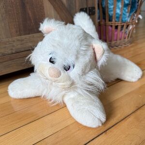 Vintage Tonka Pound Puppies Purries Furries white furry cat plush